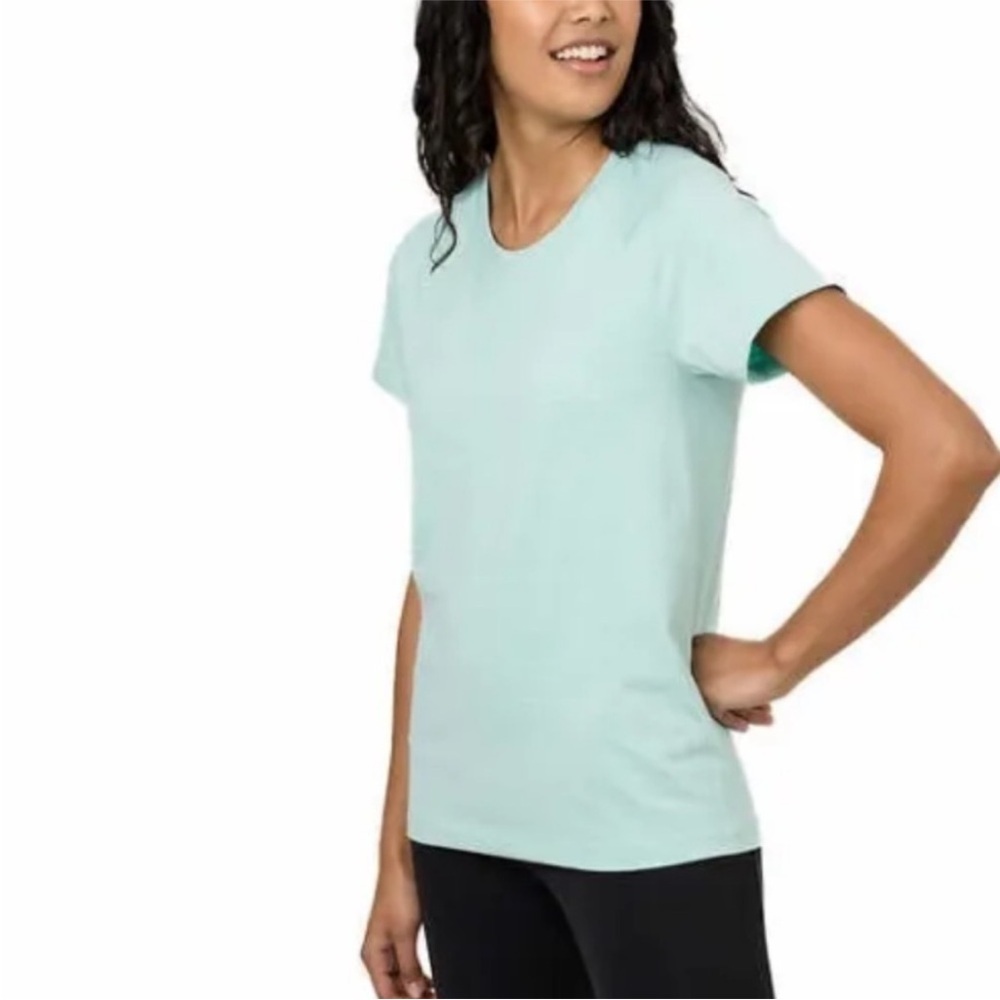 Tuff Athletics Seamless Tees - Bundle of 2 in white and turquoise/teal Small - Picture 2 of 10